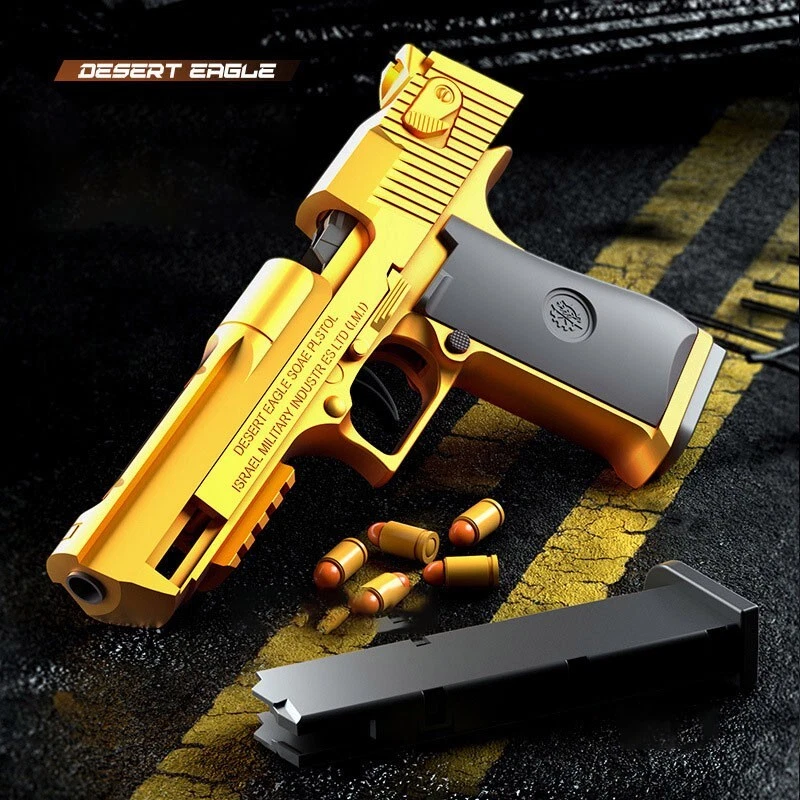 DESERT EAGLE Pistolas de Juguete con Bala Suave, Pistola para Niños con Manuel de Eyección Foto 4 de 4