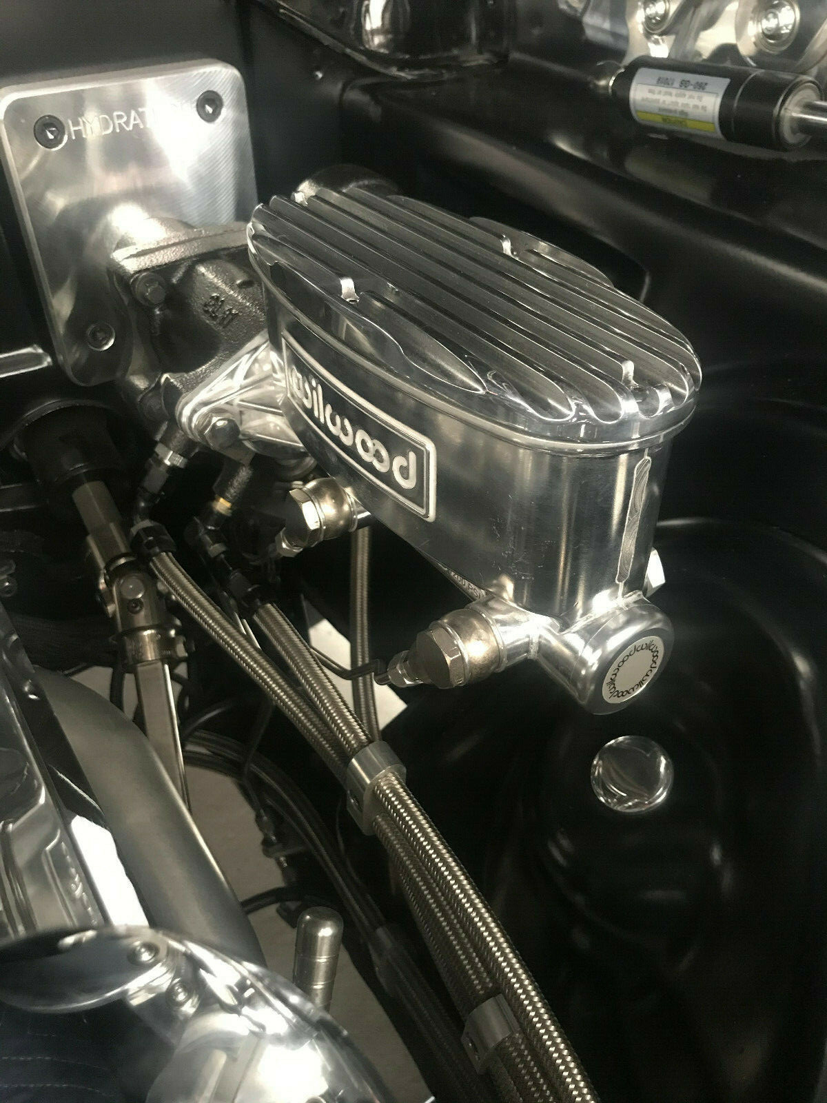 Custom Polished Finned Wilwood tandem master cylinder cover AVS