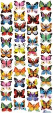 Violette Stickers Painted Butterfly Stickers Scrapbook Craft Planner Supply