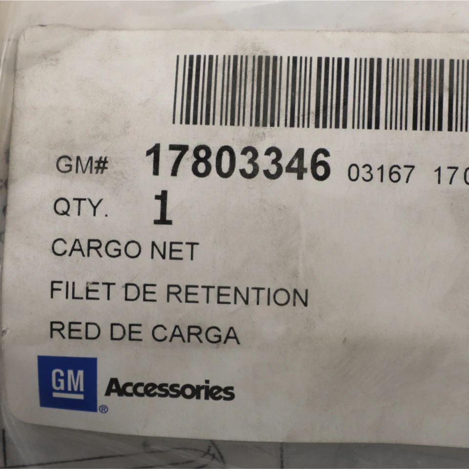 Red de carga entre asientos segunda fila OEM 07-14 Cadillac Chevrolet GMC 17803346 Foto 4 de 4