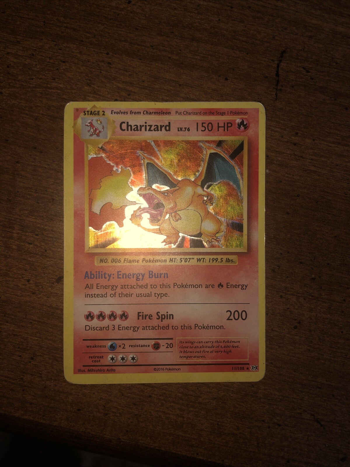 Charizard (XY Evolutions Prerelease) 11/108 XY Holo