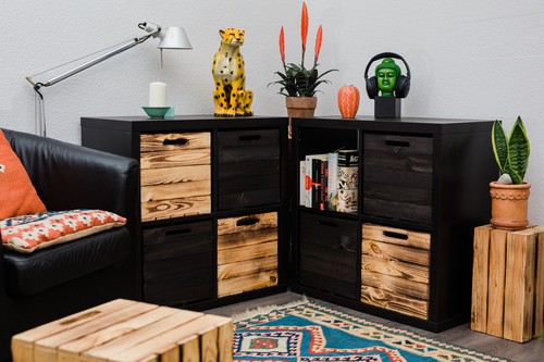 4 piezas caja de frutas flameada adecuada para Ikea Kallax y estanterías de expedición caja de estanterías - Imagen 13 de 24