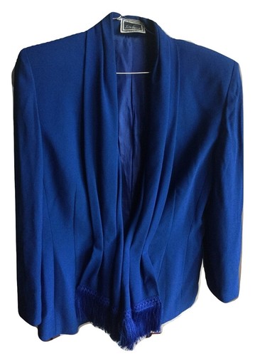 Luisa Spagnoli Jacke Damen Vintage Jacke mit Riemen 90s Blazer Elegant