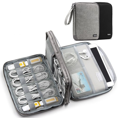 Portable Cable Accessories Storage Bag Travel Digital USB Gadget Organizer Case - Picture 6 of 24