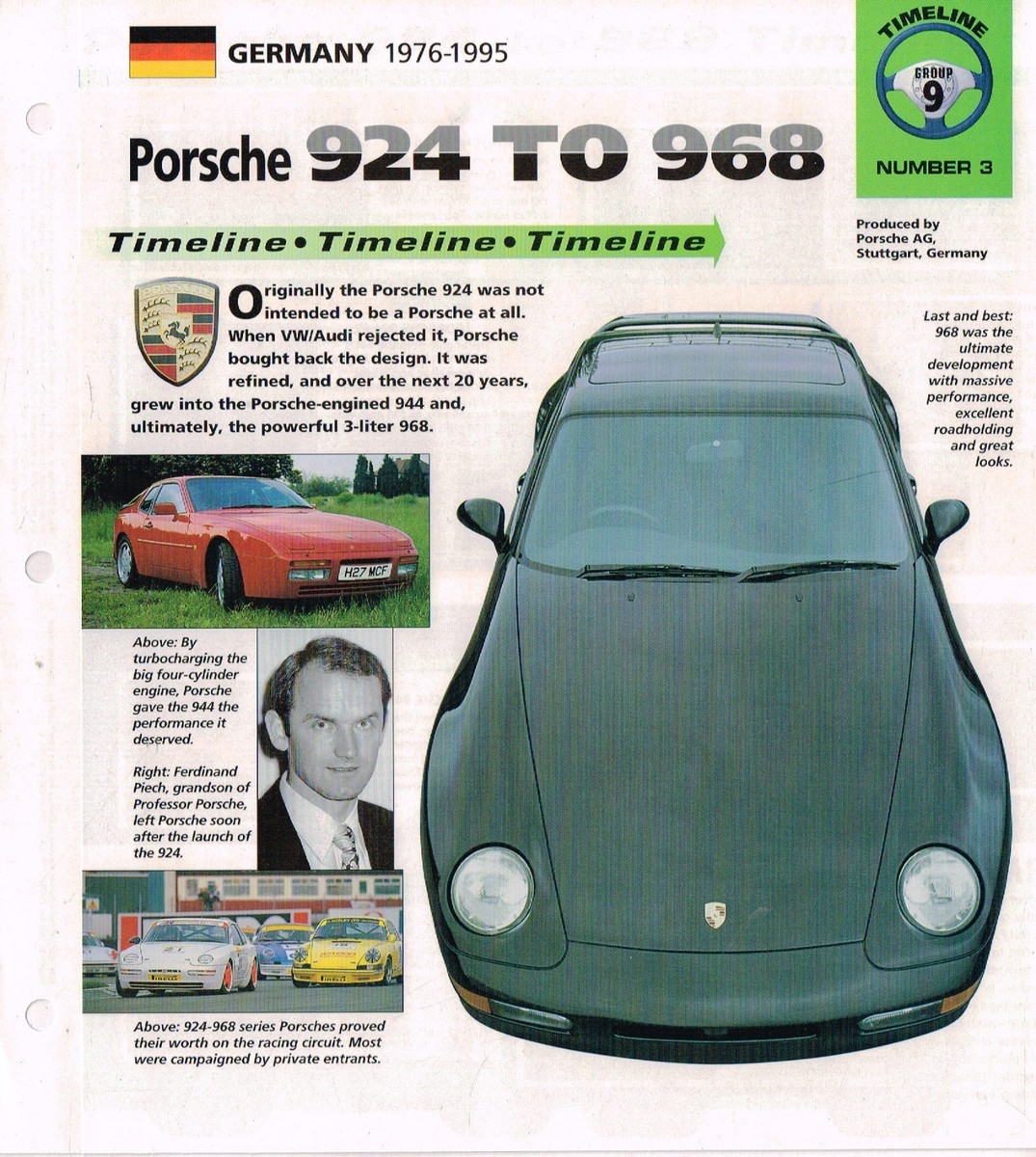 PORSCHE 928/944/959/968 BROCHURES / ROAD TESTS Collection | eBay