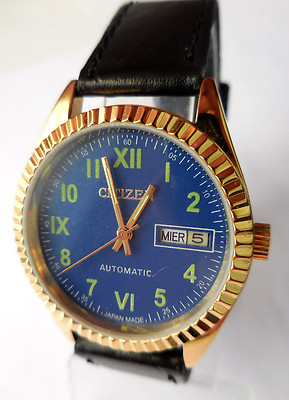 CITIZEN AUTOMATIK GN 4WS, ELEGANTES GEMISCHTES MODELL DER 1970ER JAHRE, SEHR GUTER ZUSTAND & FUNKTIONEN