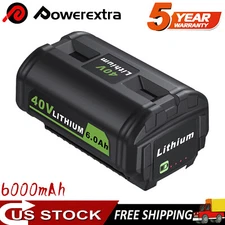 For Ryobi  6.0Ah Li-ion Battery OP40261 40 Volt OP40601 OP4050A + OP401 Charger