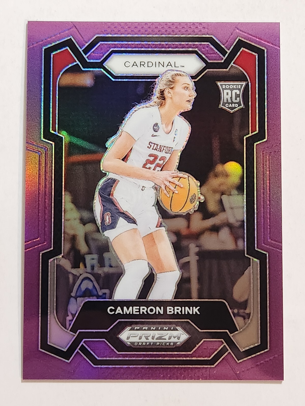 2024 Panini Prizm Draft Basketball #89 Cameron Brink Rookie Purple Prizm #37/75