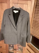 Treasure And Bond Plaid Two Button Blazer Plu...