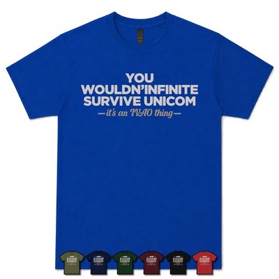 YOU WOULDN'INFINITE SURVIVE UNICOM IVAO MEMBER T-SHIRT flight simulator|atc