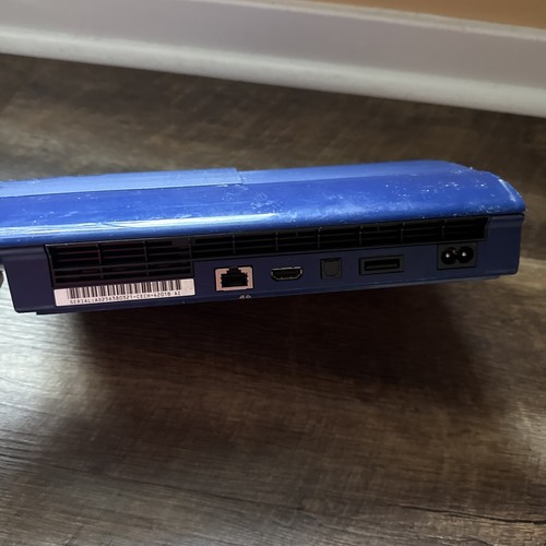 Sony PlayStation 3 Super Slim Launch Edition 250GB Azurite Blue Console Only - Picture 9 of 17