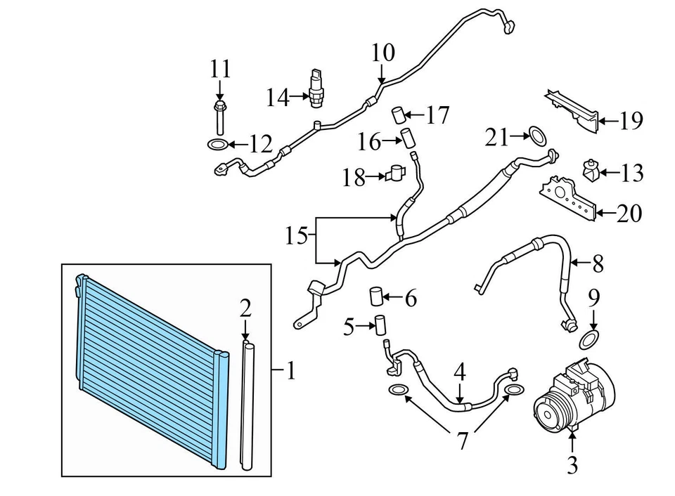 2009-2013 BMW 750I - Condensador CA 9149390 - Imagem 4 de 4