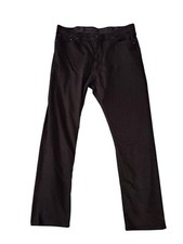 Wrangler Authentic Mens Size 40x34 Black Denim Jeans Straight Leg