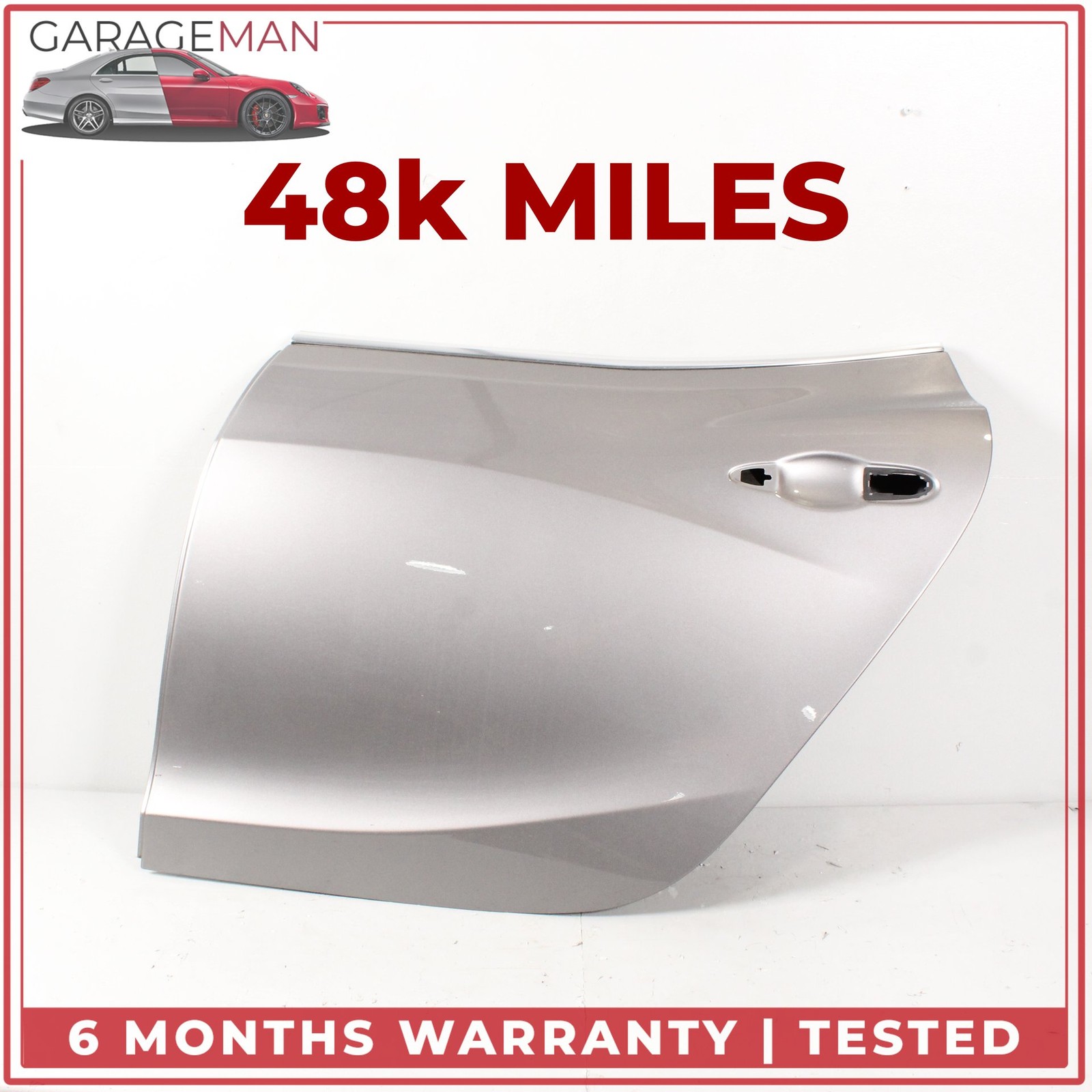 Maserati Ghibli 2014-2022 Rear Left Door frameworks Set Gray