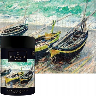 Interdruk 1000-teiliges Kunstpuzzle - Monet 3 Fischerboote - Neu