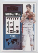 2020-21 Panini Contenders International Ticket Red Deni Avdija #15 0m0g