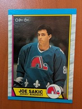 1989-90 OPC O-Pee-Chee #113 Joe Sakic Quebec Nordiques Rookie Card RC. rookie card picture