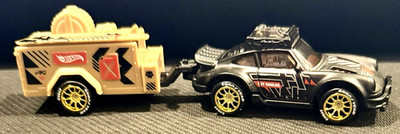 Hot Wheels Track Fleet Porsche 911 Off-Roader CUSTOM Wheel & Tire Real Riders