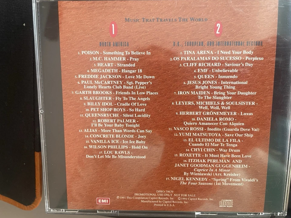 EMI - MUSIC THAT TRAVELS THE WORLD - 2 CDS  / 2 CASSETTES - SEALED + LEATHERETTE Foto 3 de 4