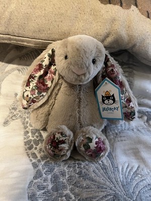 Jellycat kleine beige Blüten blumig individuell neu mit Etikett