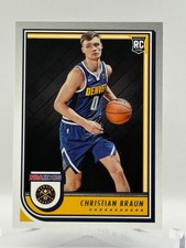 2022-23 Panini NBA Hoops Basketball RC #251 Christian Braun - Denver Nuggets