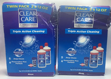 2PK Clear Care Triple Action Cleaning TWIN Pa...