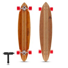 Magneto Longboards Bamboo Longboards for Cruising, Carving, Free-Style, Downh...