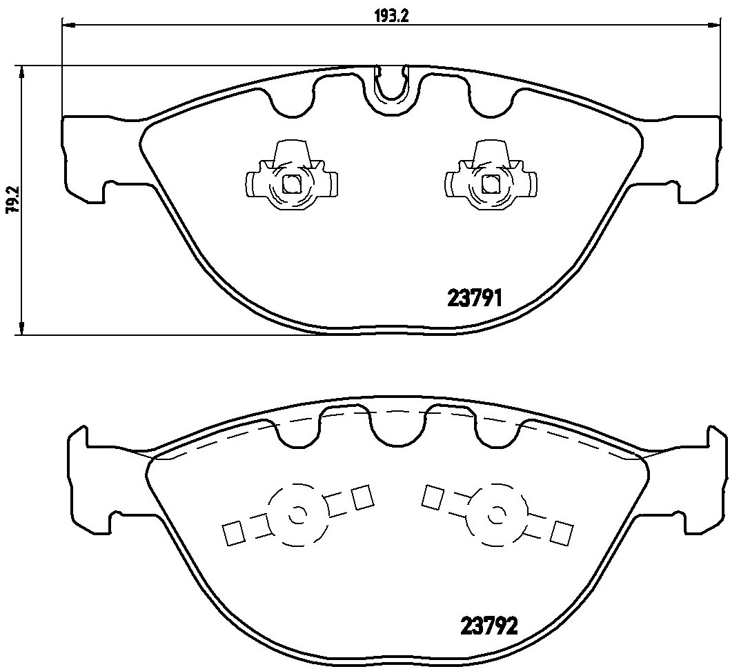 Für BREMBO P 06 047 Brake Pad Set, disc brake P 06 047 Brake pads set front , f - Bild 6