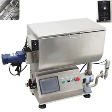 10-50000ml Rotary Pump Filling Machine for Thick Liquid/Paste 80L Mixing Hopper