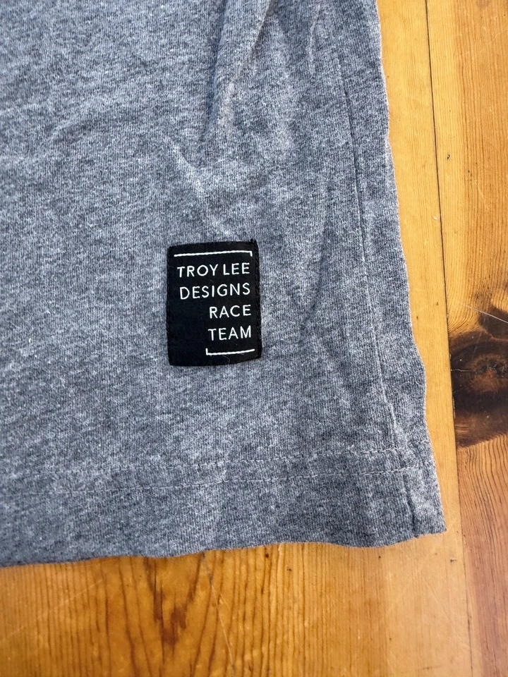 Troy Lee Designs Logotipo Tienda de Carreras Manga Larga Talla L Negro/GRIS N8 Foto 2 de 4