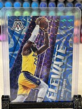 2020-21 Panini Mosaic Elevate Reactive Blue Prizm 51/99 LeBron James #23 hs9