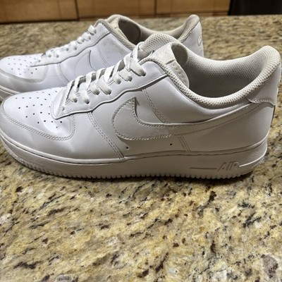 Nike Air Force 1 Shoes Mens 12 Low Triple White Casual Basketball Sneakers Cpix