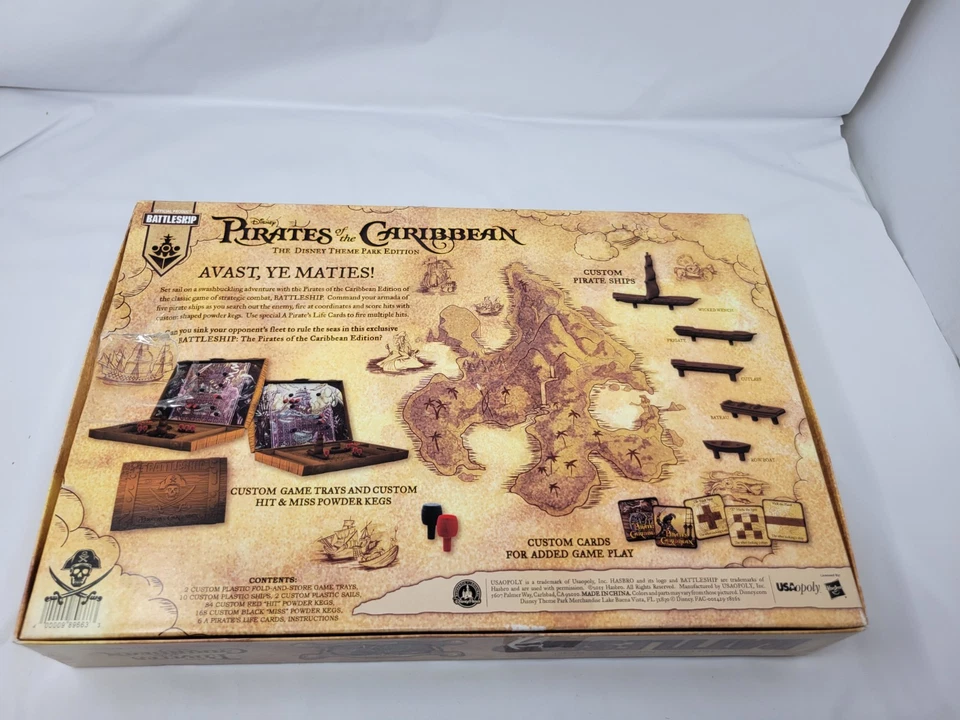 Battleship Piratas del Caribe Disney Edición Parque Temático Juego 2015 Completo Foto 2 de 4