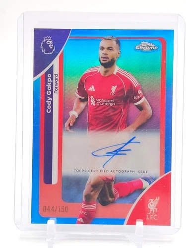2026 Topps Chrome Premier League Soccer Blue Refractor Cody Gakpo #CA-CG