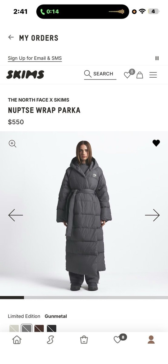 The North Face Skims Women's Nuptse Wrap Puffer Jacket | eBay