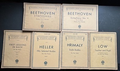 Vintage Sheet Music Collection - 7 Volumes - Schirmer s Library & Carl Fischer