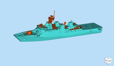 3D Printed 1/350/700 SIGMA 9113 Corvette (Indonesian Navy) Unpainted