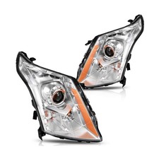 Headlights Assembly for 2010-2016 Cadillac SRX, OE Projector Headlamp Pair