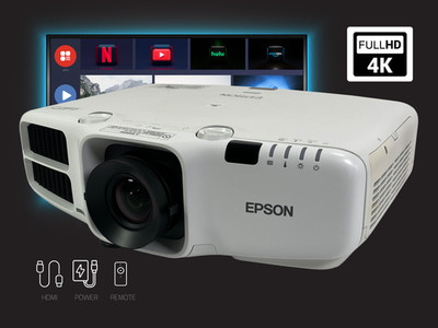 Reliable Epson 3LCD Projector for University Classrooms 4500 Lumens Lens Shift 