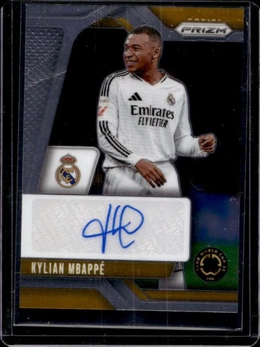 Kylian Mbapp 2025 Panini Prizm Kylian Mbapp #27 Auto
