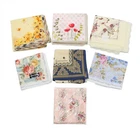 CELINE Valentino Burberry Nina Ricci Set of 7 Handkerchiefs Hankies Unused T2583