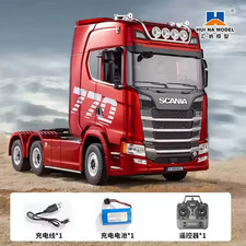 Camión de radiocontrol Huina 1501 Scania 770S con remolque de plataforma | 1:18 control remoto pesado