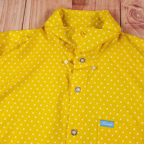 Dixxon Flannel Co Shirt Men's XL The Milton Short Sleeve Yellow Polka Dot Casual - Picture 9 of 24