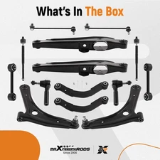 14pc Front Rear Control Arms Tie Rods Sway Bars for Jeep Compass Patriot Caliber