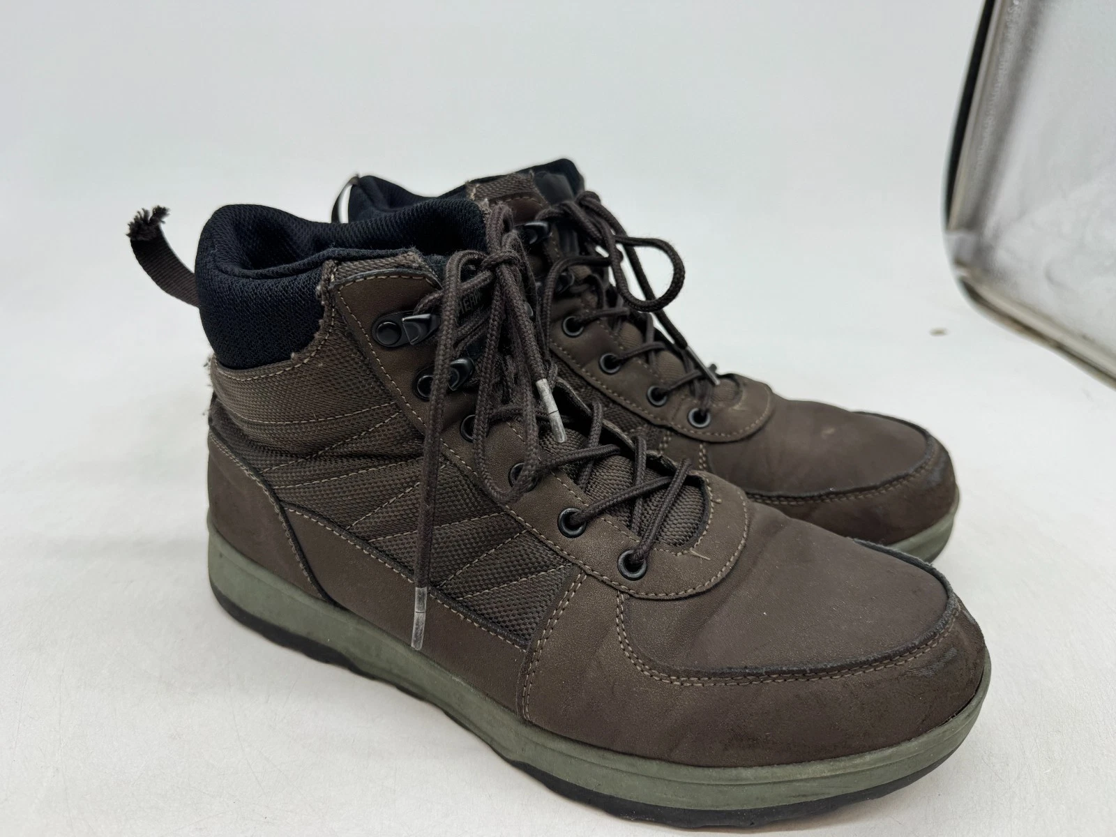 Weatherproof Stoll Cold Snow Boots Men's Brown Round Toe Lace Up Ankle - 8