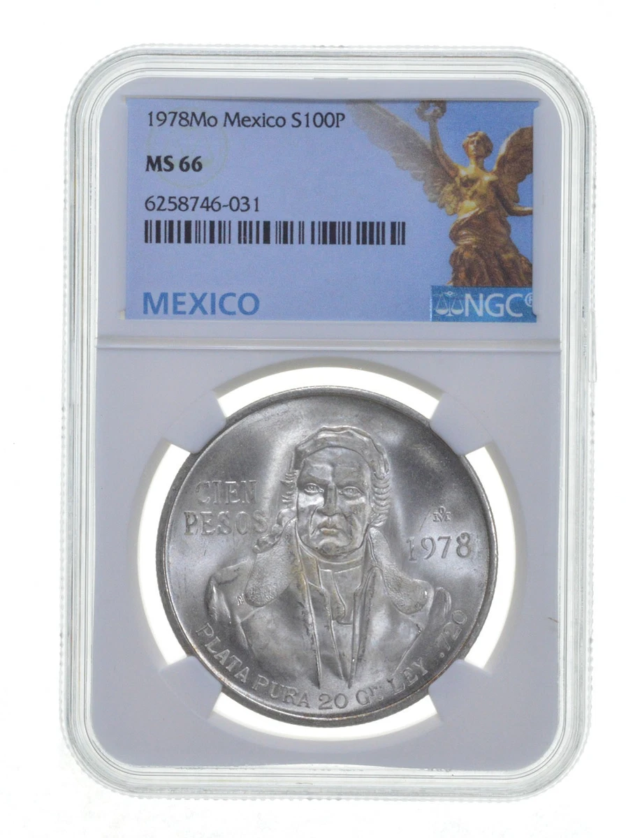 Uncirculated 1978 100 Pesos Denomination Mexican Coins (1905-Now