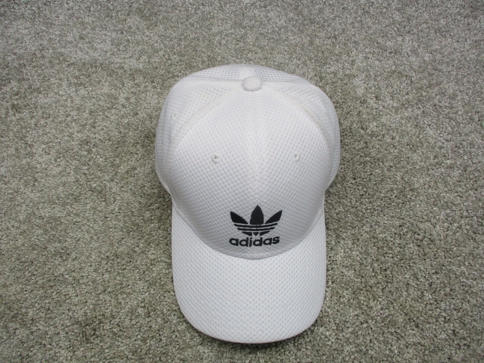 Adidas шляпа крышка резинке мужской L/XL белая сетка трилистник вышитые оригиналы A-FLEX - Изображение 3 из 4
