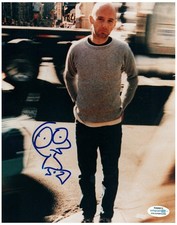 Moby Signed Self-Portrait Alien Sketch Autographed 8x10 Photo ACOA