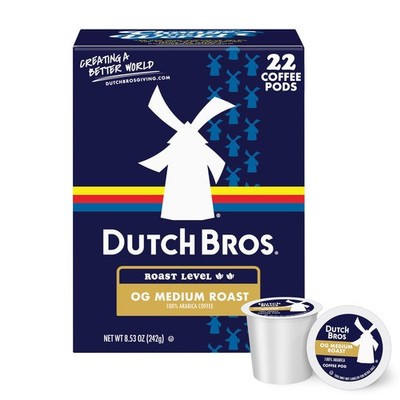Dutch Bros  OG Medium Roast, 22 Count, Medium Roast, Single Serve Coffee Pods...