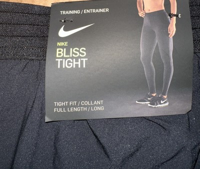 Nike Bliss Tight Training Tights Tight Fit Size Medium Full Length 